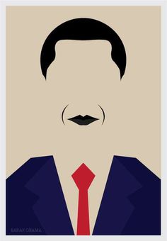 Barack Obama #minimalistic #movies #design #graphic #posters #minimal #poster #minimalist