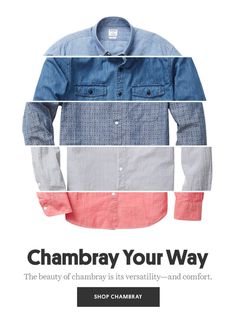 Bonobos: Ruggedly handsome? That's chambray