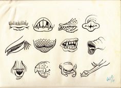 Invisible Creature Speaks » Blog Archive » From The Alfred Paulsen Files, V.3 #teeth #illustration #vintage #monster #drawing