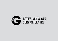 Gott's Van & Car Service Centre #negative #design #graphic #space #logo