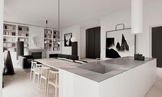 Kevin H. Chung #interior #home #clean #kitchen #art