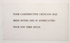CHRISTOPHER WOOL, "STUDIO CARD" 1988 #quote #text #note #criticism