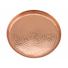 Beaten Copper Round Tray, 27cm