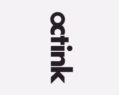 Octink logotype_Felt Branding #logotype #branding #logo #identity #futura #type #typography