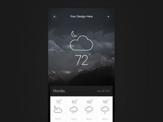 More Weather. For Fun #dribbble #interactive #weather #design #ui #digital #app #mobile #ios