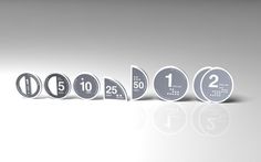 Infographic Coins « petitinvention #infographic #product design #money #cutout