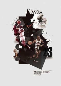 Michael Jordan. on the Behance Network #ink #design #graphic #illustration #flower