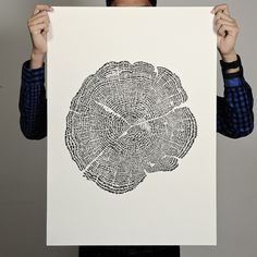Tree of Life Print #tree #print #design #graphic #fingerprint #life