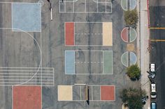 Karl Hab Captures Stunning Views of LA's Tennis and Basketball Courts From Above