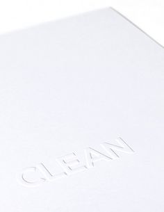 Clean | Lovely Stationery #more #less #is #clean