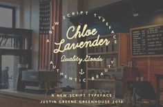 Chloe Lavender ~ Hand Drawn Script