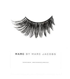 marc by marc jacob #statement #white #graphic #bold #black #illustration #brand #identity #lashes #poster #and #advert #typography