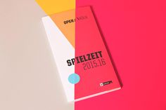 #opera #cologne #program #editorial #cut #slanted #colour #diagonal #typography #cover