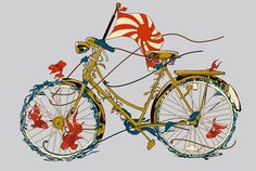 huebucket.com #flag #fish #bike