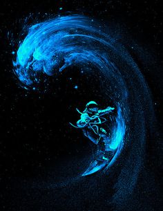 Space Surfing | Nicebleed. #illustration #design #graphic #art