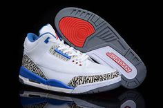 Air Jordan Retro 3 True Blue and White Basketball Sneaker - 2011 Release #fashion
