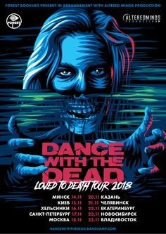 Tour poster for Dance With The Dead