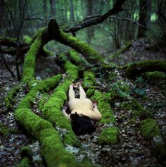 this isn't happiness™ - photo caption contains external link #woman #girl #photo #forrest #body #wander #nature #naked #green