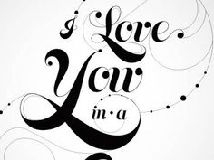 Dribbble - I love you in a script mood by Javiera R. Benavente #i #a #script #you #in #mood #type #love #typography