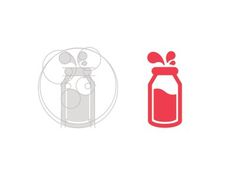 Milk Bottle by Vic Bell #logo #design #graphic