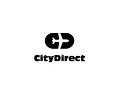 CityDirect by Logomotive #white #direct #city #black #idea #and #logo