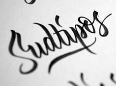 Eight Hour Day » Blog #dribble #font #scirpt #lettering #henric #sjosten