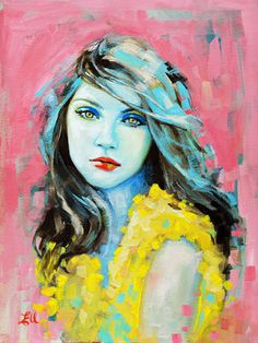 Venom | oil on canvas board 30cm x 40cm #girl #pink #portrait #painting #art