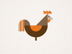 Cluck Cluck #logo #chicken #geometric
