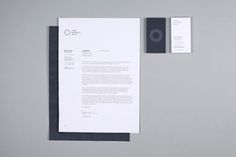 The Global Mail Identity - Aaron Gillett #white #global #the #simple #minimal #stationery #mail #grey