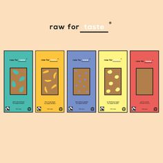 raw for taste #branding #color #chocolate #minimal #colour