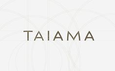 Corporate and brand identity Taiama on Behance #type #grid
