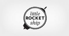 Little Rocket Ship Logo | Flickr - Photo Sharing! #print #space #little #ship #rocket #art #logo #web #typography