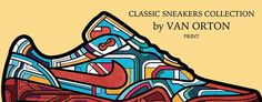 classic sneakers collection print by Van Orton #collection #print #sneakers