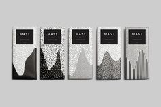 Packaging, chocolate, black and white, mono