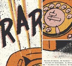 Ra Ra Riot Fall Tour — Two Arms Inc. #print #design #texture #screen #poster
