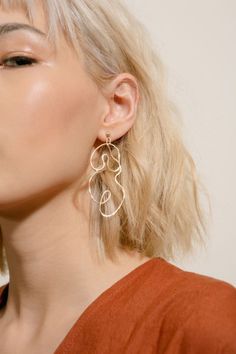 Goodwin | Rose Gold Nude Earring