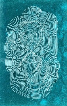 Jeff Rogers #line #white #illustration #blue #watercolour