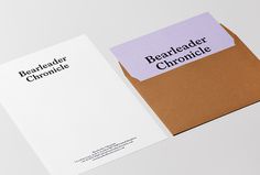 Bearleader by The Studio #graphic design #colourful #envelope #stationary #letterhead #typography