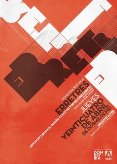 Domestika Meetings_Carteles 2008 on the Behance Network #grid #abstract #poster #typography