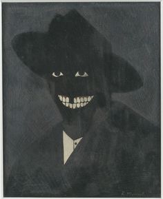 Kerry James Marshall, ' A Portrait of the Artist as a Shadow of His Former Self', 1980, MCA Chicago