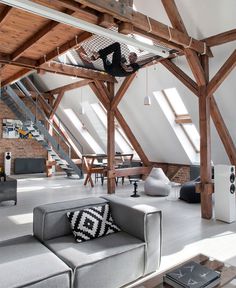 Loft Apartment in Poznan by Cuns Studio - #architecture, #home, #decor, #interior, #homedecor,