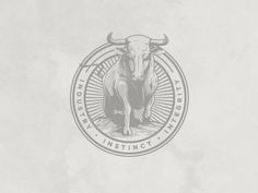 Dribbble - Ted Perez + Associates - Bull Seal by Alex Rinker #badge #branding #emblem #seal #logo #letterhead #typography