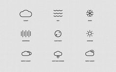 WHTR sneak peak #screensaver #weather #icon #icons #set #app #concept #layout #osx