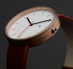THE FRESH COLLECTIVE #simple #brown #leather #watch