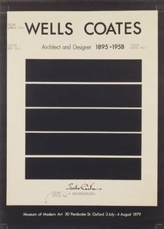 Modern Art Oxford 50:50 | 36. Wells Coates #wells #coates #poster