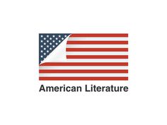 American Literature Logo #flag #literature #american #book #logo #usa