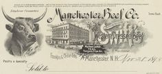 All sizes | Manchester Beef Co. (Manchester, New Hampshire) 1893 a | Flickr - Photo Sharing! #beef #victorian #print #manchester #advertising #vintage #typography
