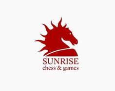 Sunrise Chess & Games re-upload by VRIEL #chess #sun #tinybrand #horse #sunrise #logo #games