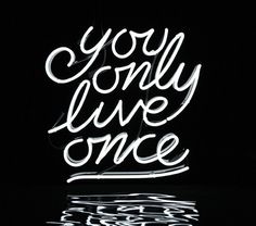 YOLO packshot #live #you #once #jonathon #zawada #only #yolo #neon