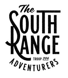 The south Range by Simon Walker #lettering #bw #typography